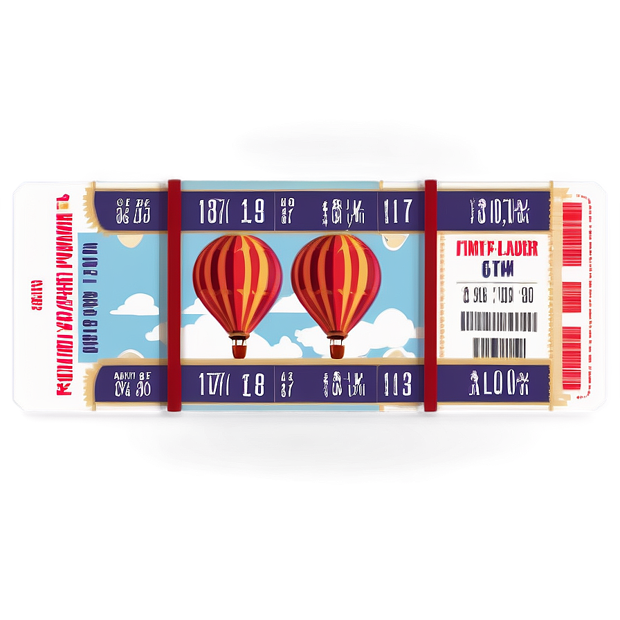 Hot Air Balloon Ride Ticket Png Wod PNG Image