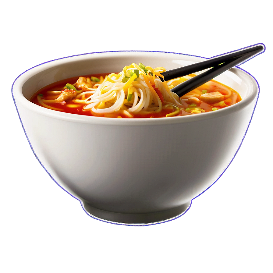 Hot And Spicy Ramen Bowl Png Ict30 PNG Image