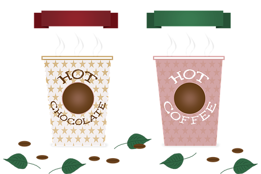 Hot Beverages Illustration PNG Image