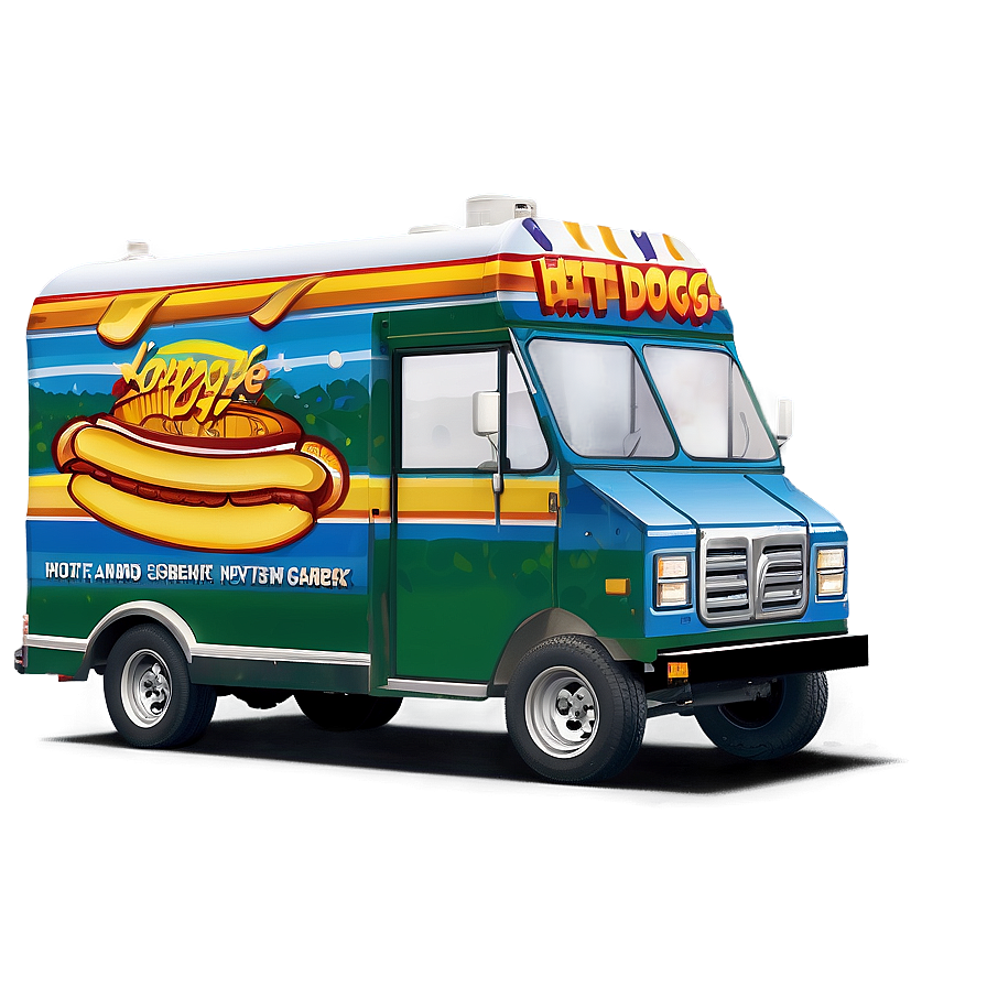 Hot Dog Food Truck Png Qpt40 PNG Image