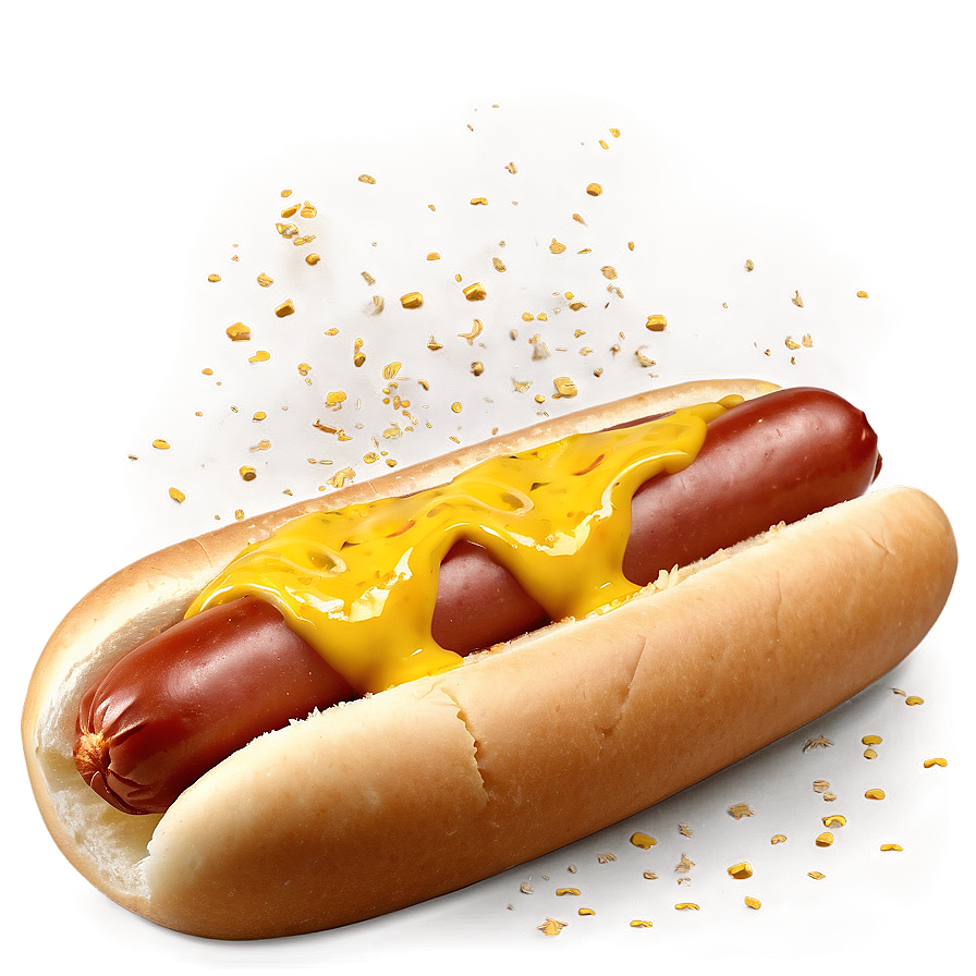 Hot Dog With Cheese Sauce Png 05232024 PNG Image