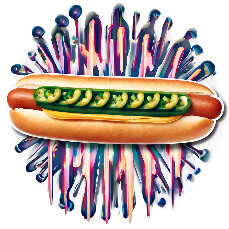 Hot Dog With Jalapenos Png Veg5 PNG Image