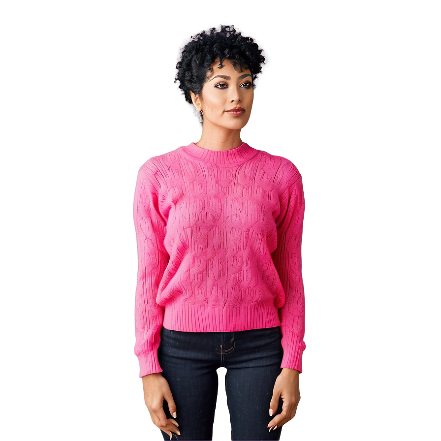 Hot Pink Sweater Png 06292024 PNG Image