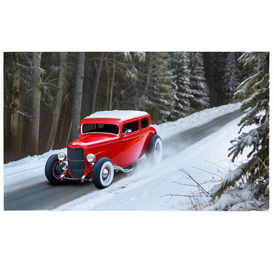 Hot Rod Winter Drive Png Cph3 PNG Image