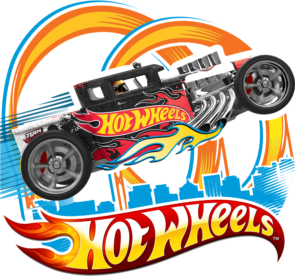 Hot Wheels Flaming Track Illustration PNG Image