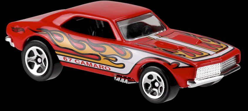 Hot Wheels1967 Camaro Flame Design PNG Image