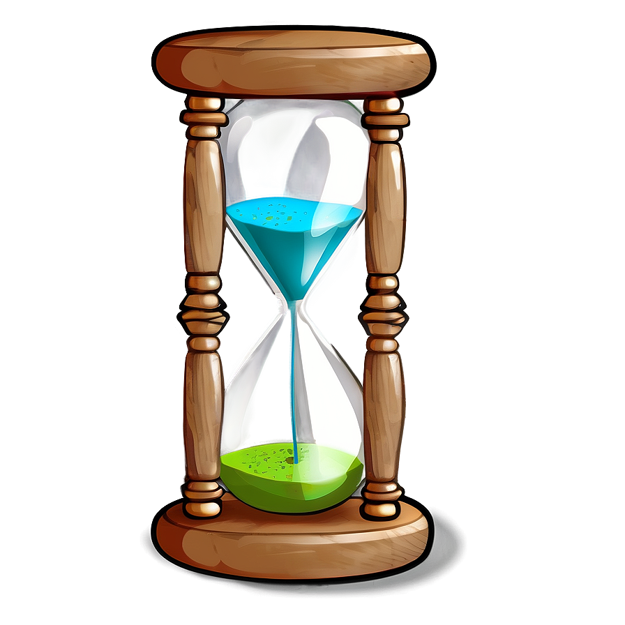 Hourglass With Colored Sands Png 86 PNG Image