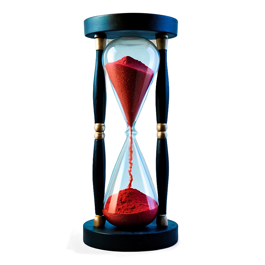 Hourglass With Red Sand Png Bfj68 PNG Image