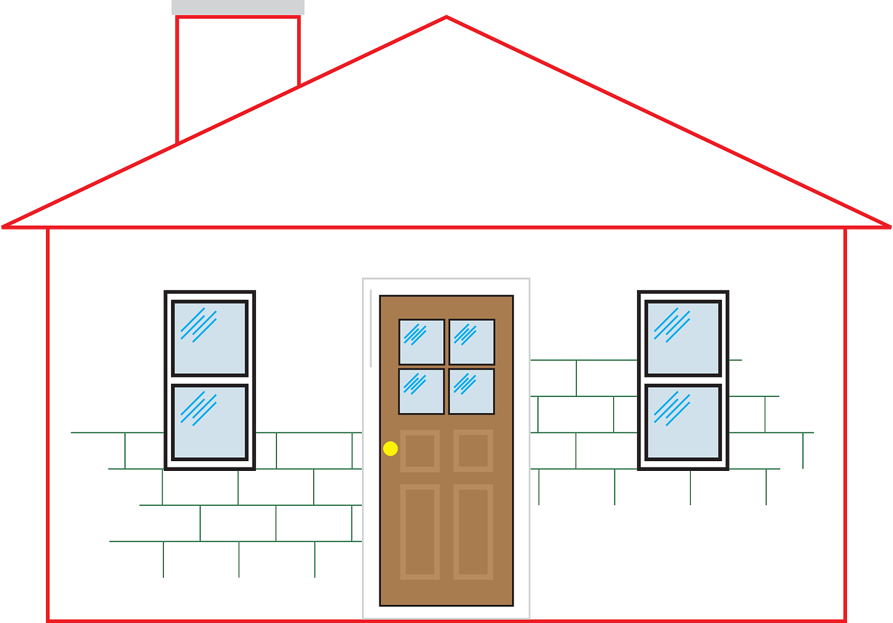 House Front Viewwith Gable Roof PNG Image