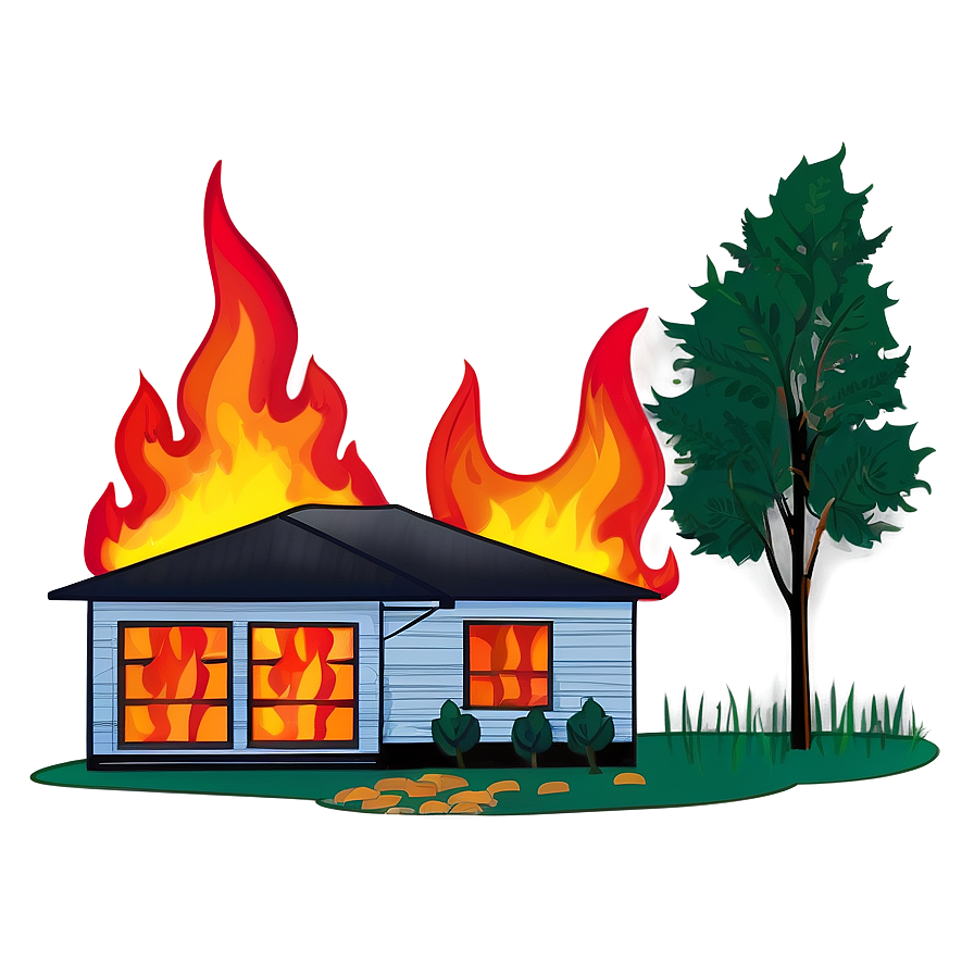 House On Fire Clipart Png 72 PNG Image