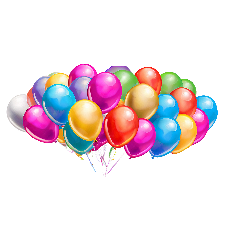 House Party Balloon Decor Png 32 PNG Image