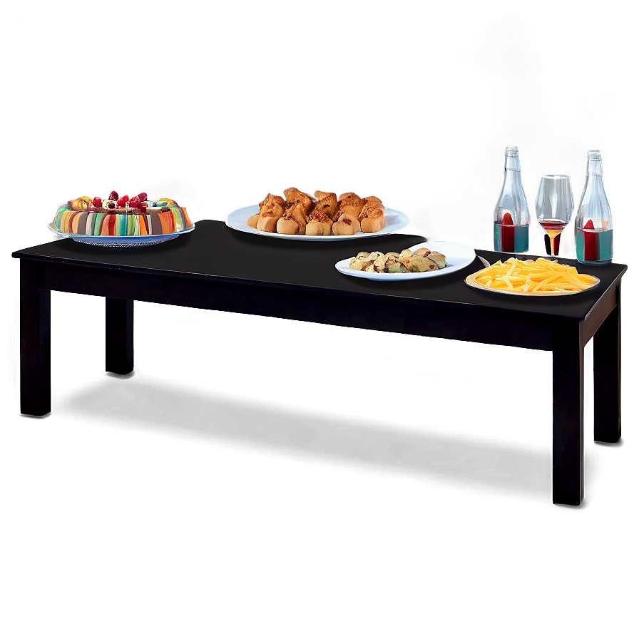 House Party Buffet Table Png 06262024 PNG Image