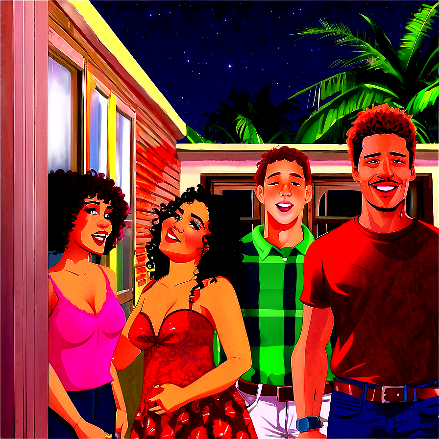 House Party C PNG Image