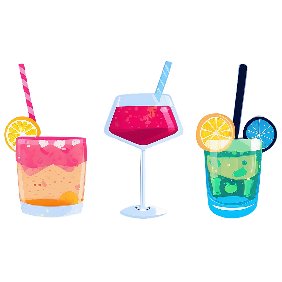 House Party Cocktail Drinks Png 06262024 PNG Image