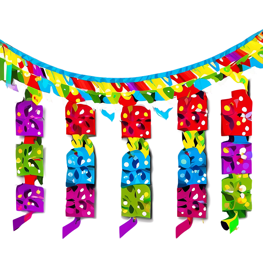 House Party Festive Streamers Png Uic28 PNG Image