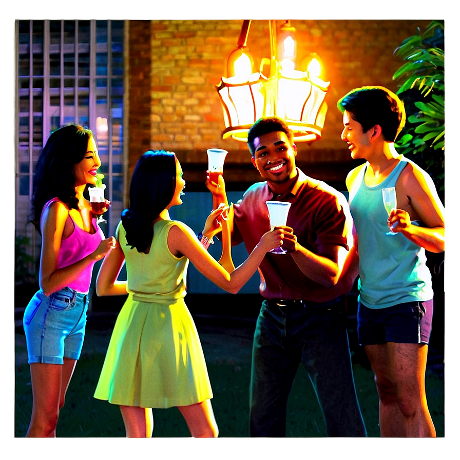 House Party Midnight Toast Png Puo25 PNG Image