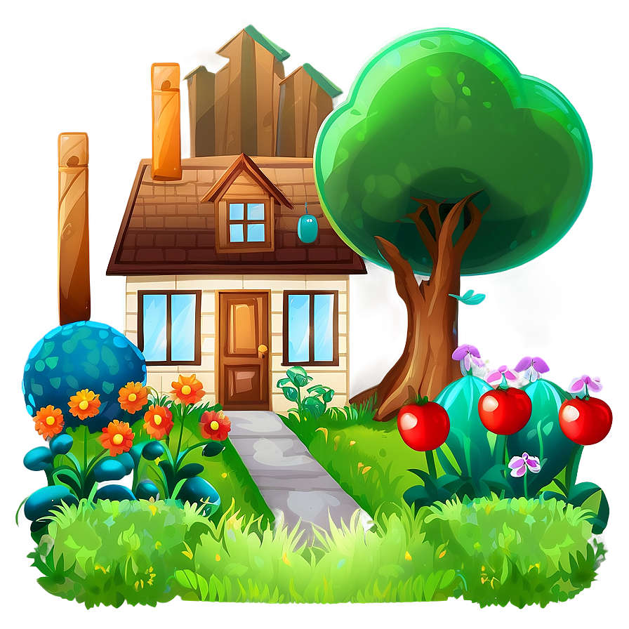 House With Garden Clipart Png 19 PNG Image