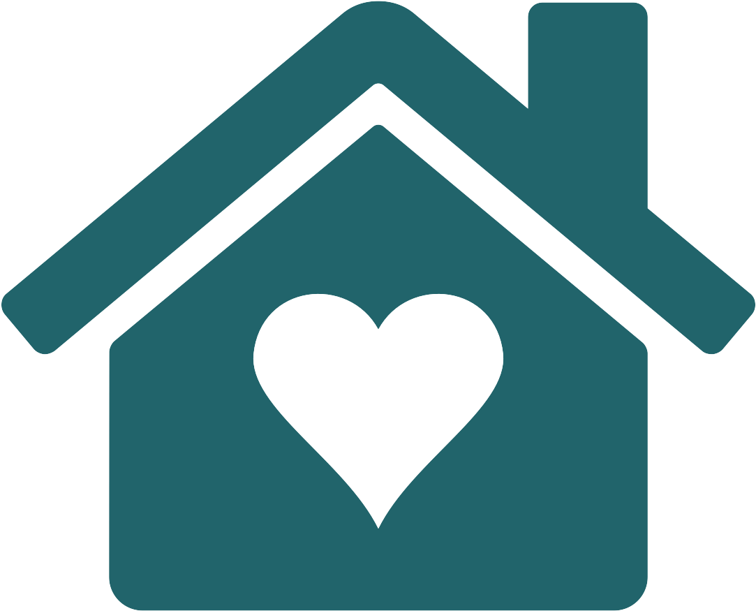 House With Heart Logo PNG Image