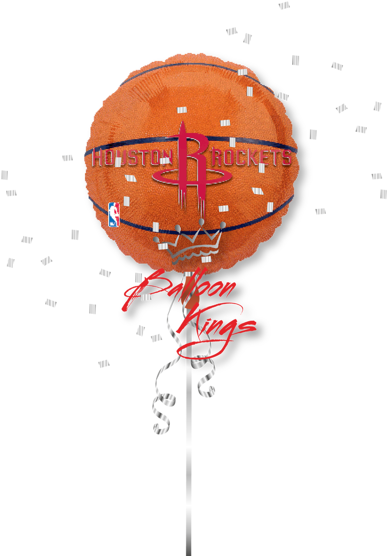 Houston Rockets Balloon Artwork PNG Image