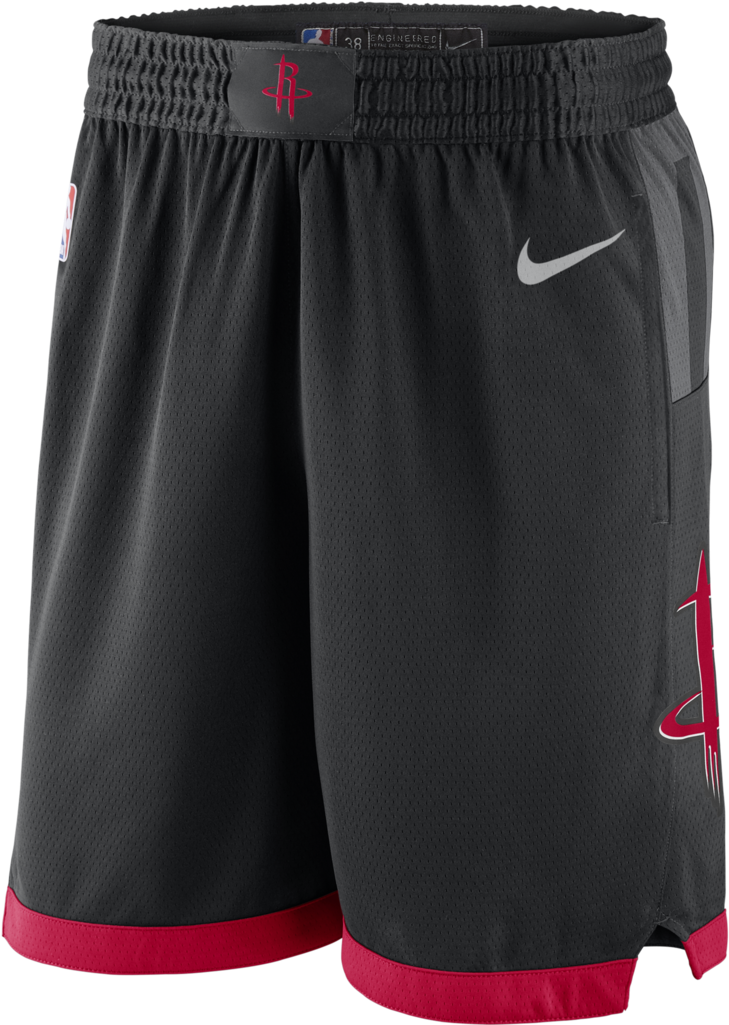 Houston Rockets Nike Shorts2023 PNG Image