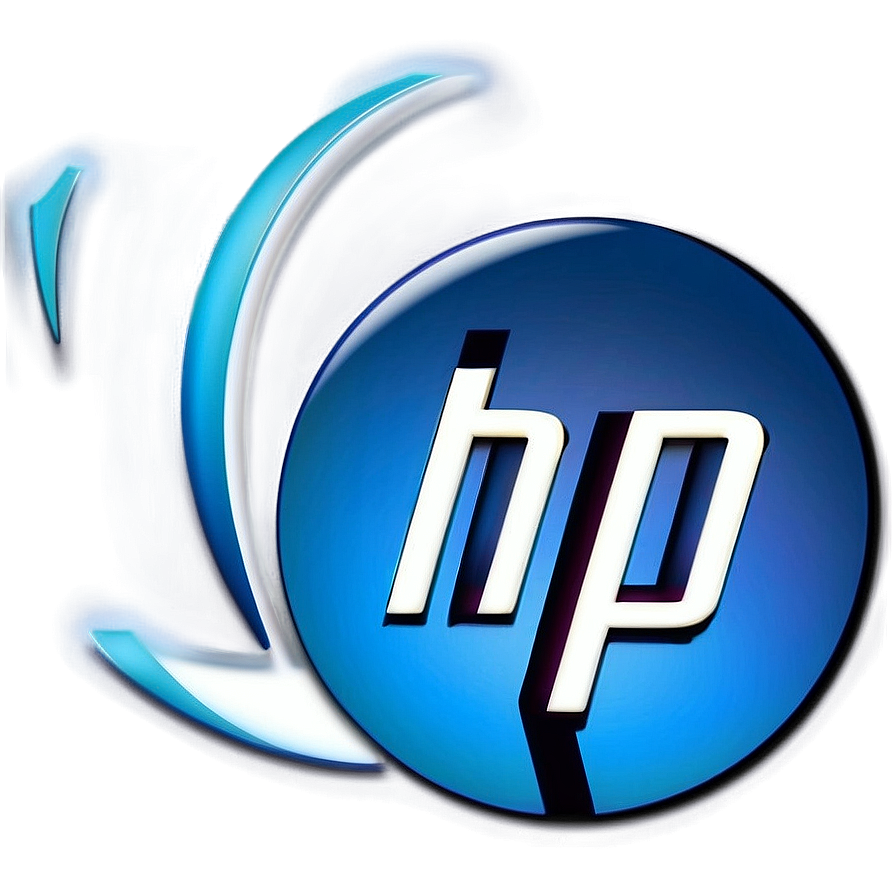 Hp Logo With Shadow Effect Png 63 PNG Image