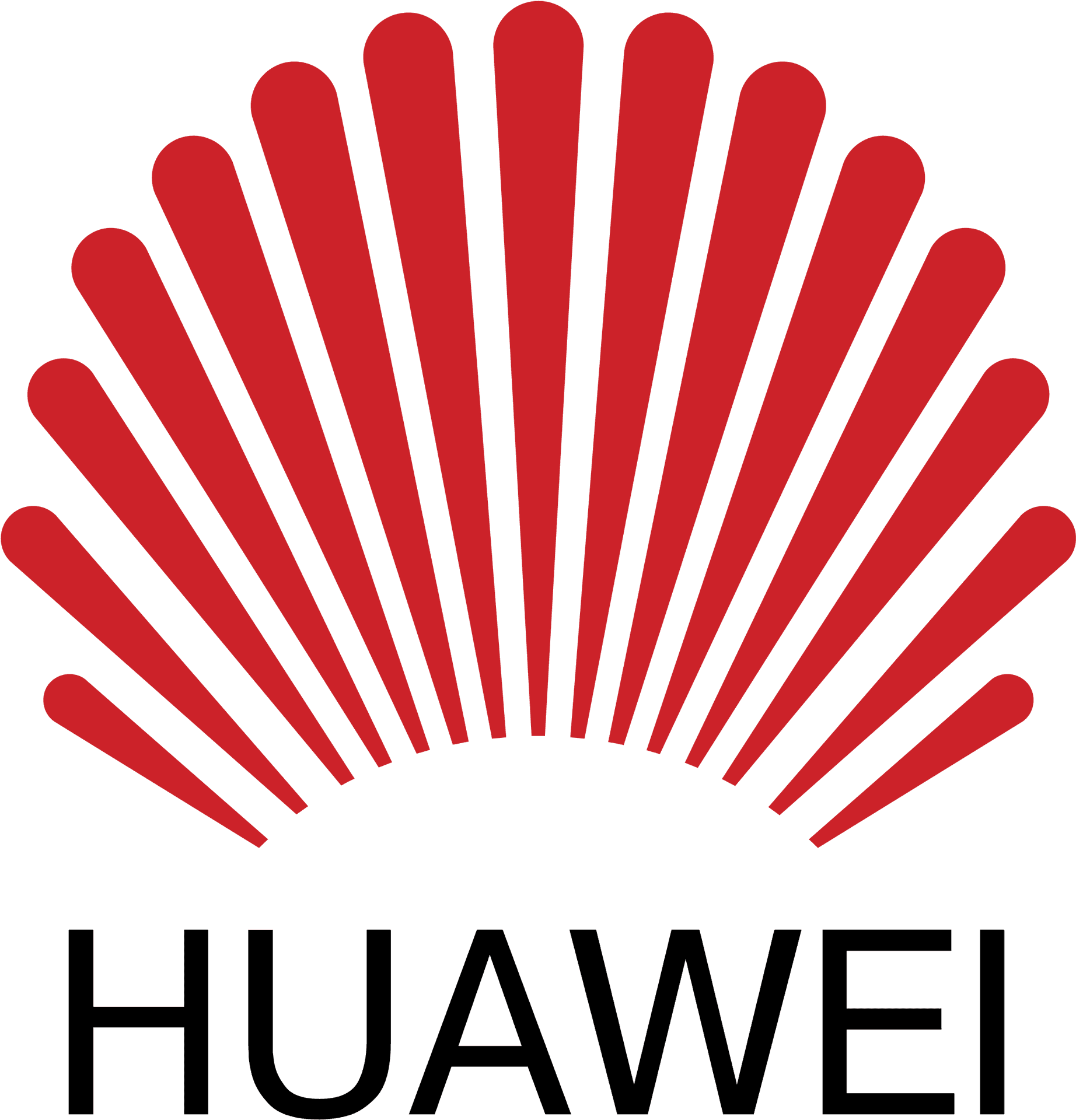 Huawei Logo Red Flower Design PNG Image