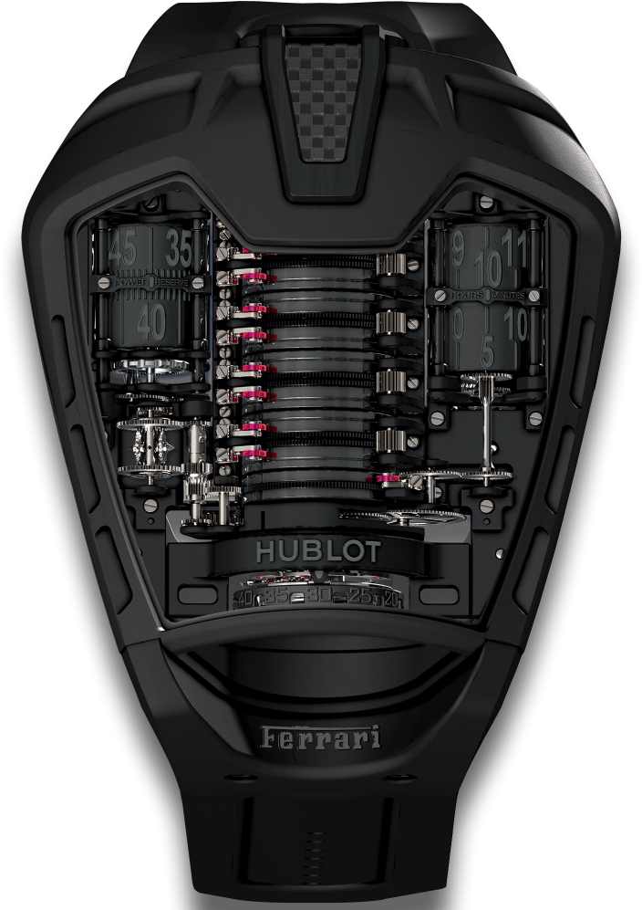 Hublot Ferrari Black Watch PNG Image