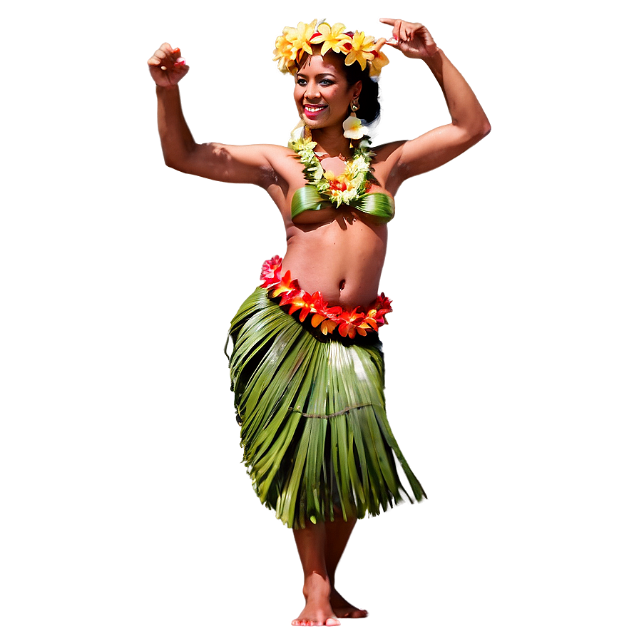 Hula Dancer In Luau Png 06112024 PNG Image