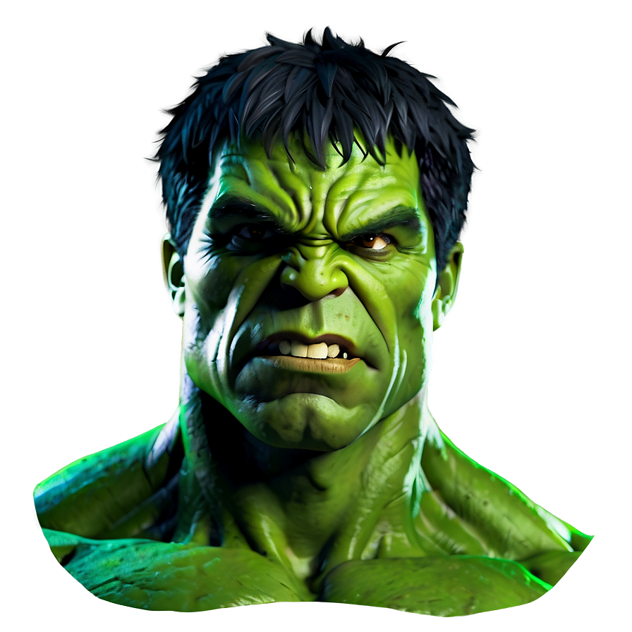 Hulk Face Silhouette Png Kup PNG Image