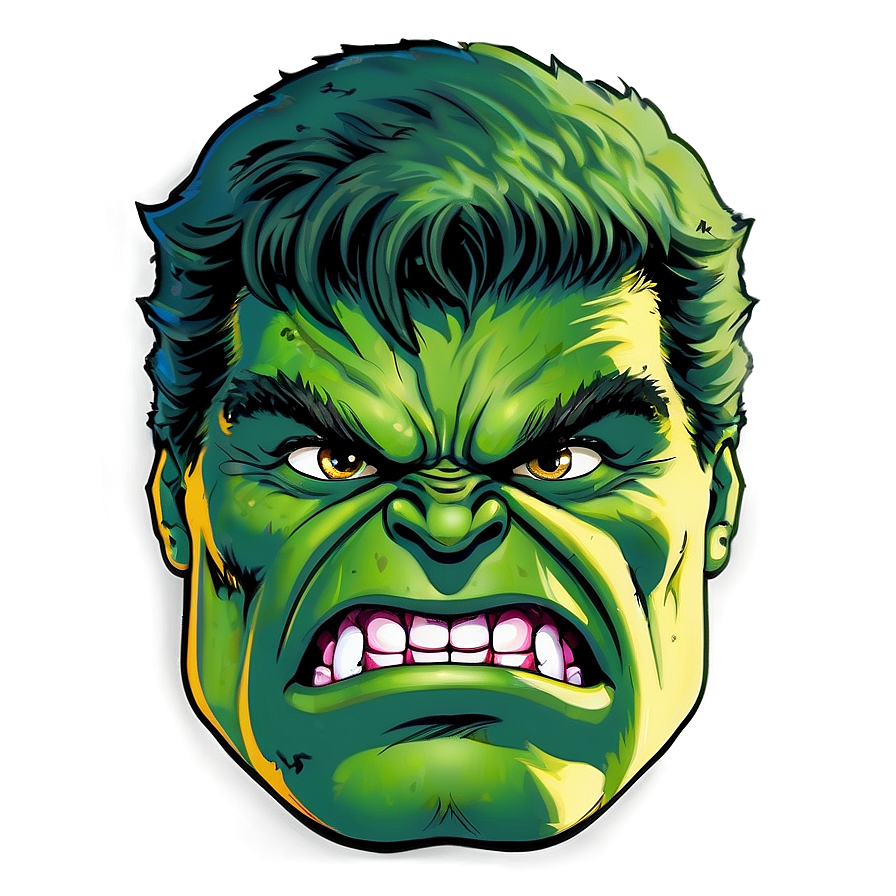 Hulk Face Vector Png Sqe34 PNG Image