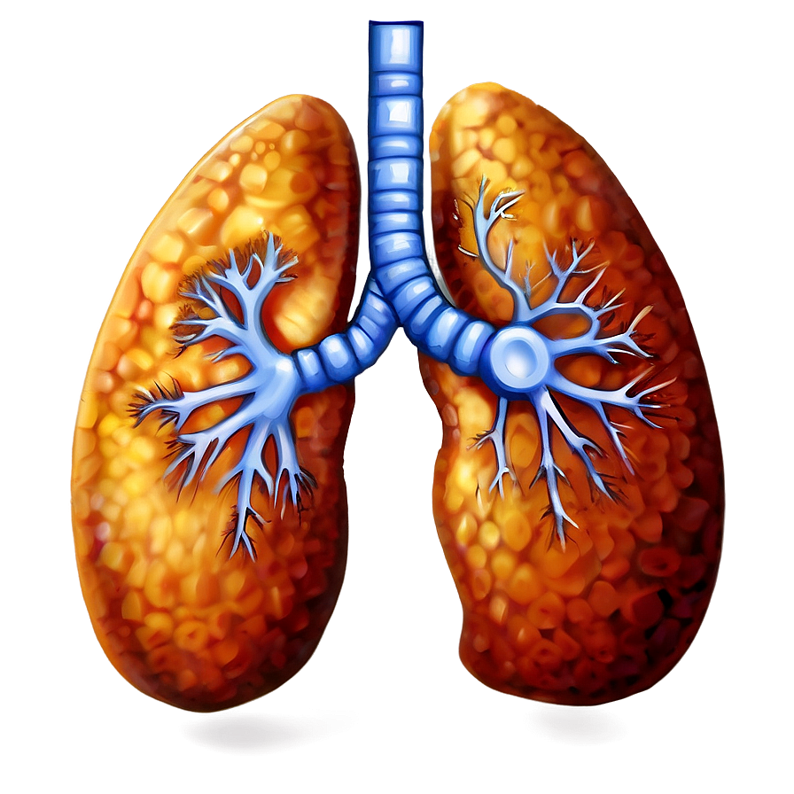 Human Lung Illustration Png Kkb13 PNG Image