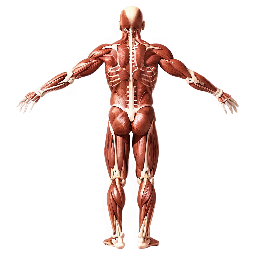 Human Muscular System Diagram Png Vjw23 PNG Image