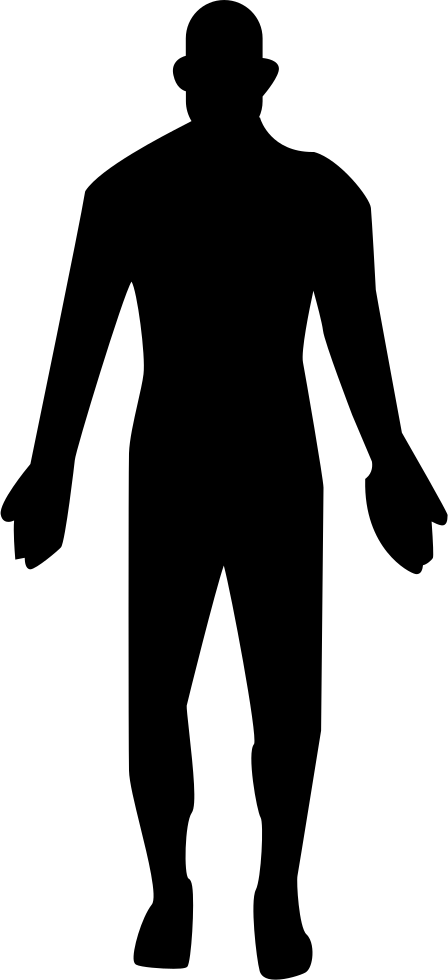 Human Silhouette Outline PNG Image