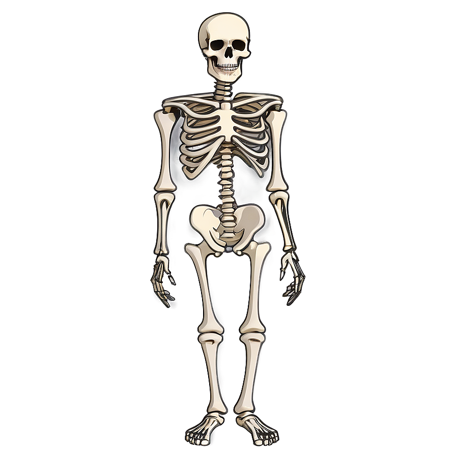 Human Skeleton Cartoon Version Png Ymn1 PNG Image