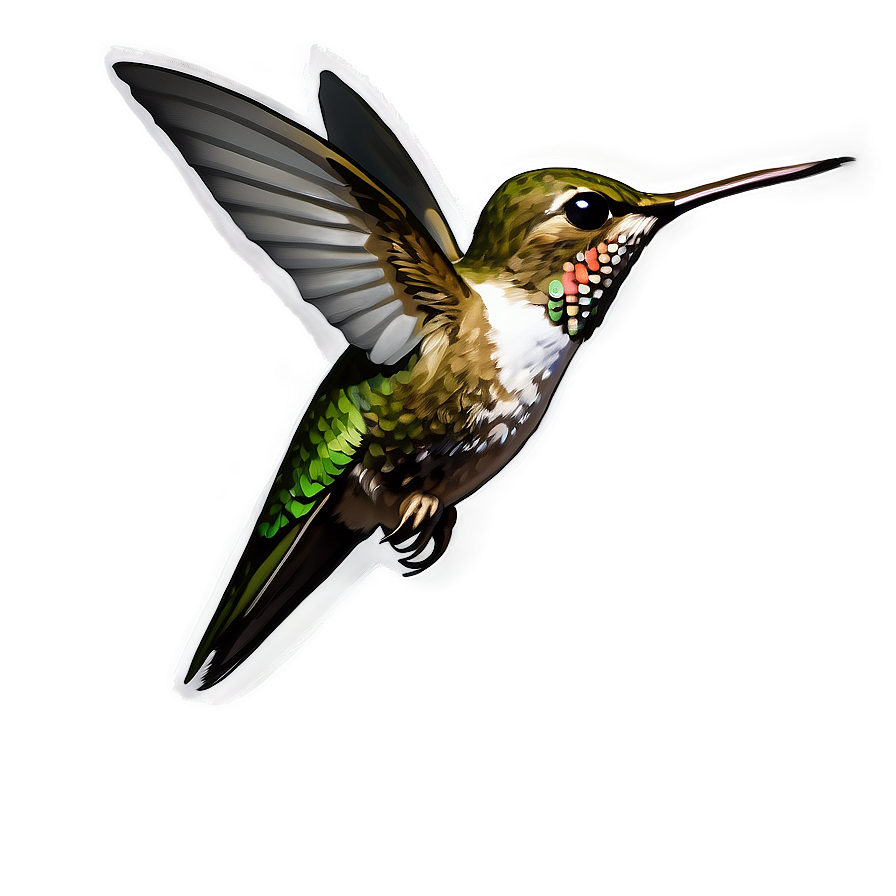 Hummingbird In Flight Png Sfu75 PNG Image