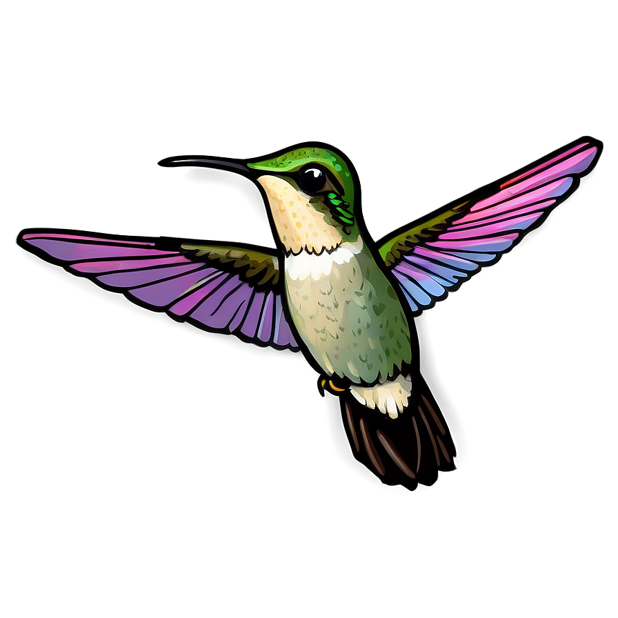 Hummingbird Wings Spread Png Etd68 PNG Image