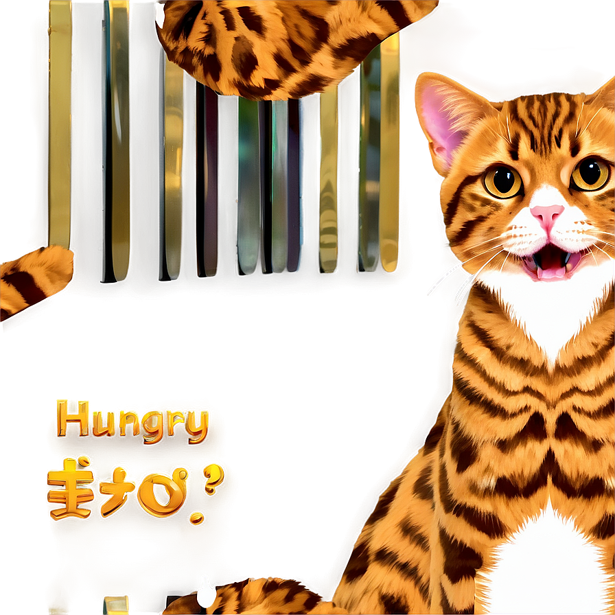 Hungry Cat Expression Png C PNG Image