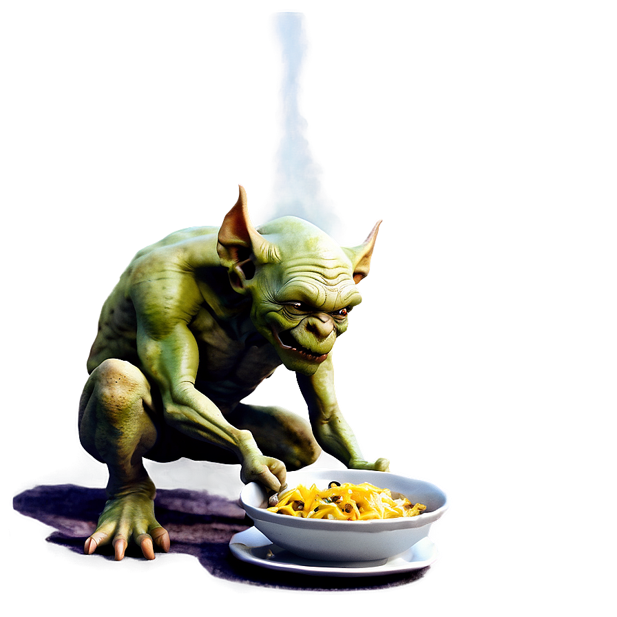 Hungry Goblin Eating Png Dij PNG Image