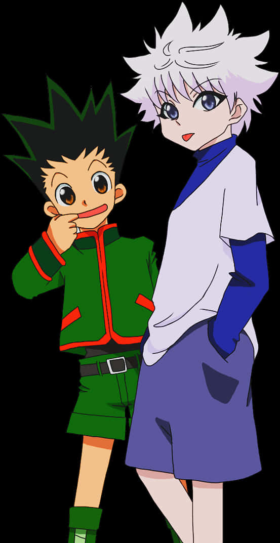 Hunter Friends Anime Characters PNG Image