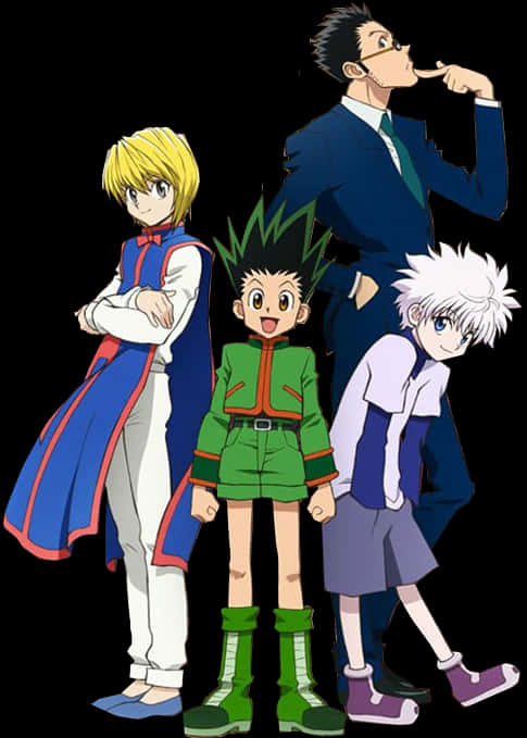 Hunterx Hunter Main Characters PNG Image