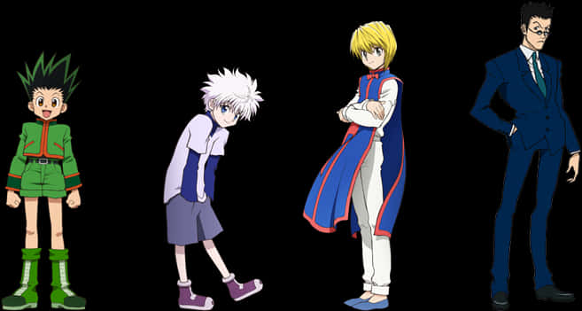 Hunterx Hunter Main Characters PNG Image