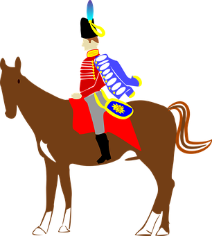 Hussar Officeron Horseback PNG Image