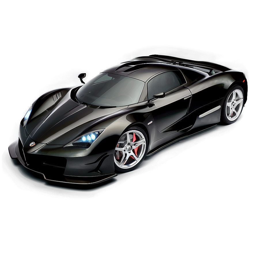 Hypercar Black Car Png Sqx7 PNG Image