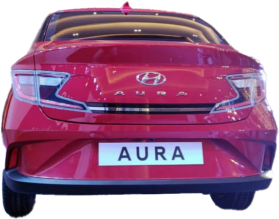 Hyundai Aura Rear View PNG Image