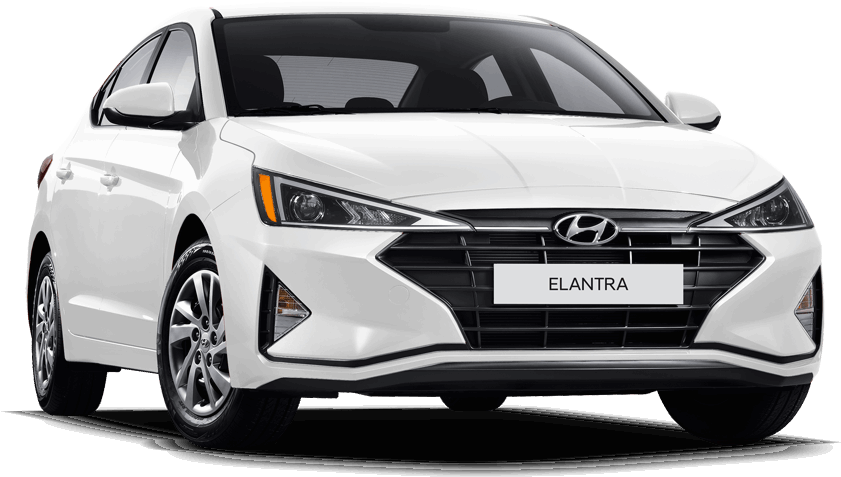 Hyundai Elantra White Sedan2023 PNG Image