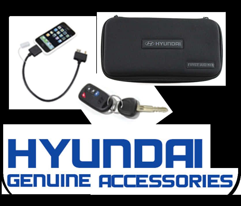 Hyundai Genuine Accessories Collage PNG Image