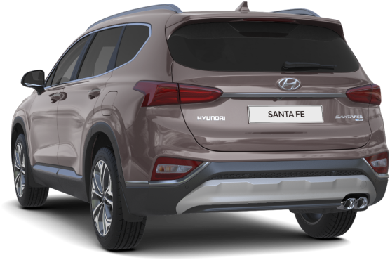 Hyundai Santa Fe Rear View PNG Image