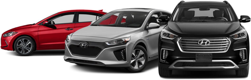 Hyundai Vehicle Lineup PNG Image