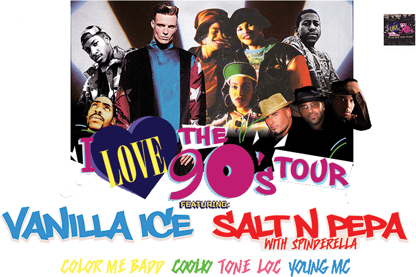 I Love The90s Tour Promo PNG Image