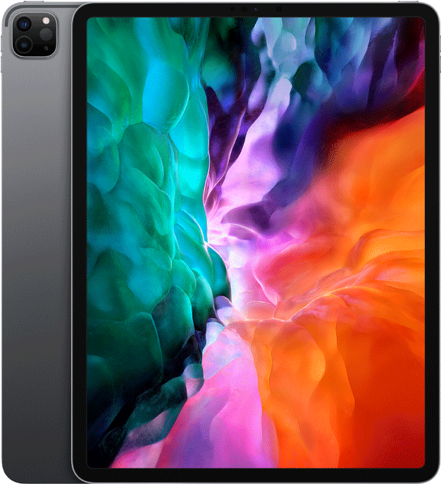 I Pad Pro Colorful Display Wallpaper PNG Image